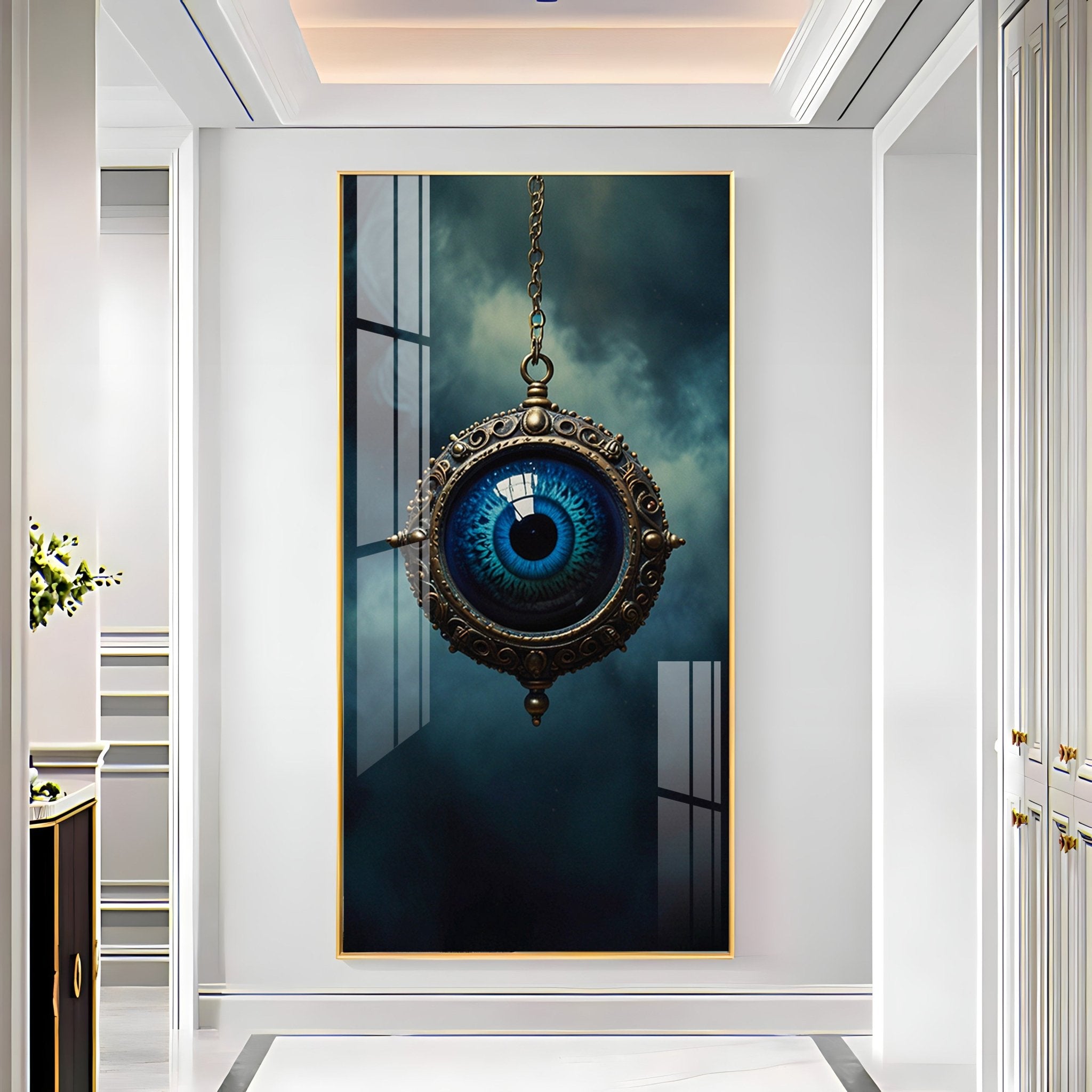 Gaze Devil Eye Premium Acrylic Vertical Wall Art - The Next Decor