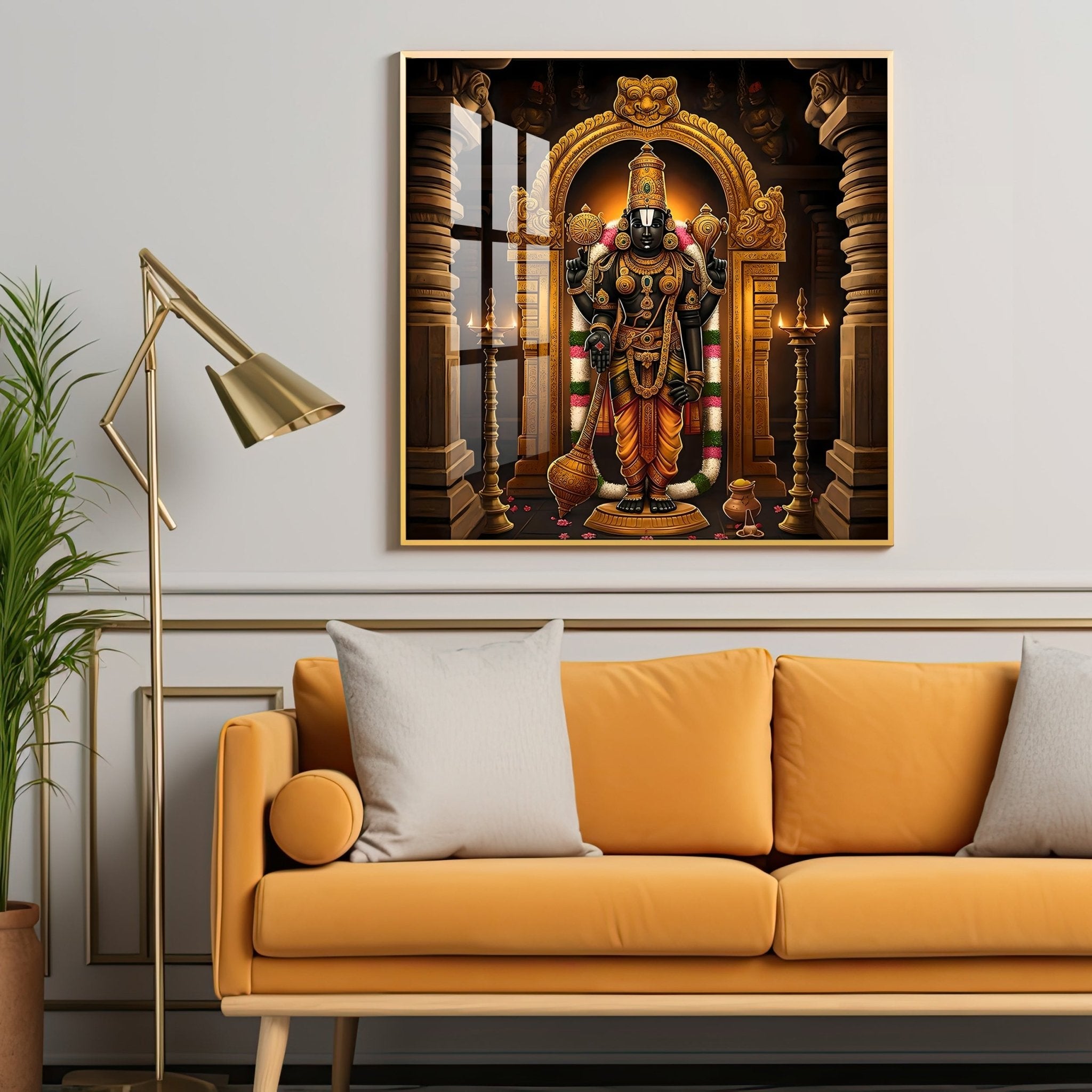 Goddes Kanyakumari Premium Acrylic Square Wall Art - The Next Decor