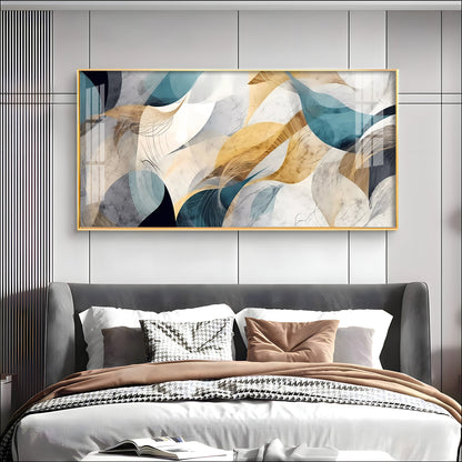 Abstract Waves Premium Acrylic Horizontal Wall Art