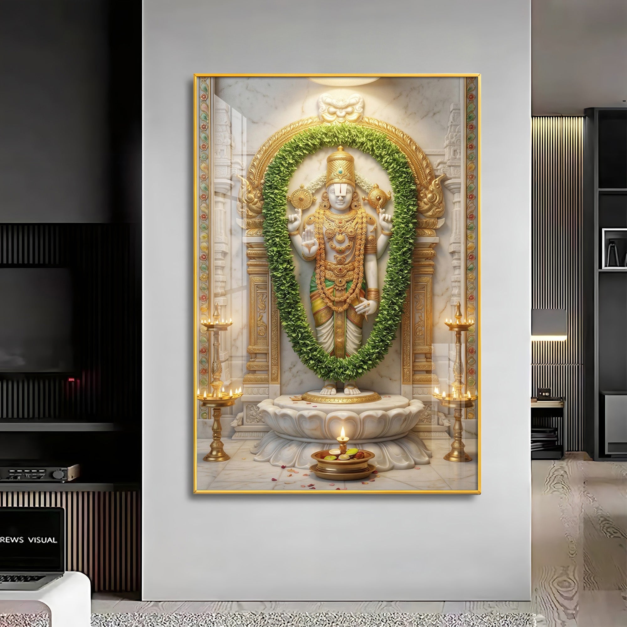 Balaji Srinivasa Premium Acrylic Vertical Wall Art