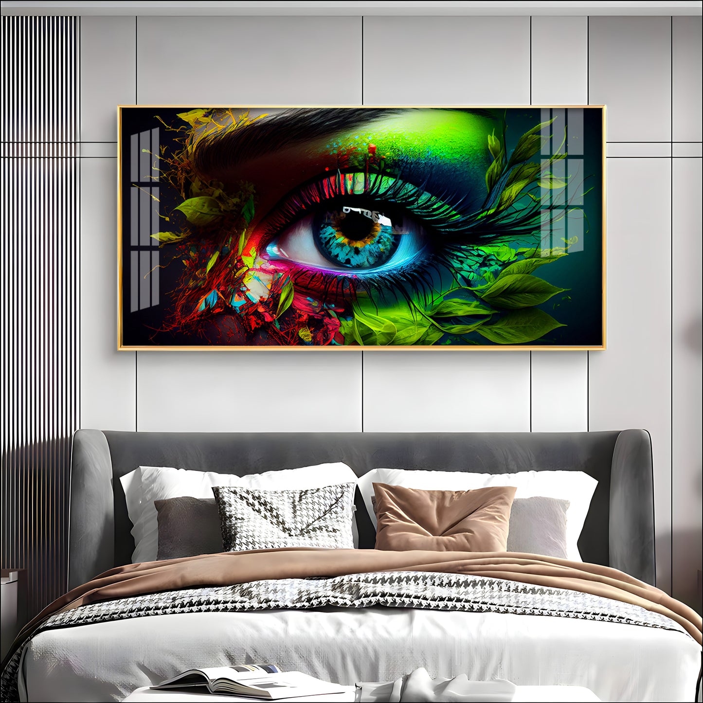 Colorful Eye Premium Acrylic Horizontal Wall Art