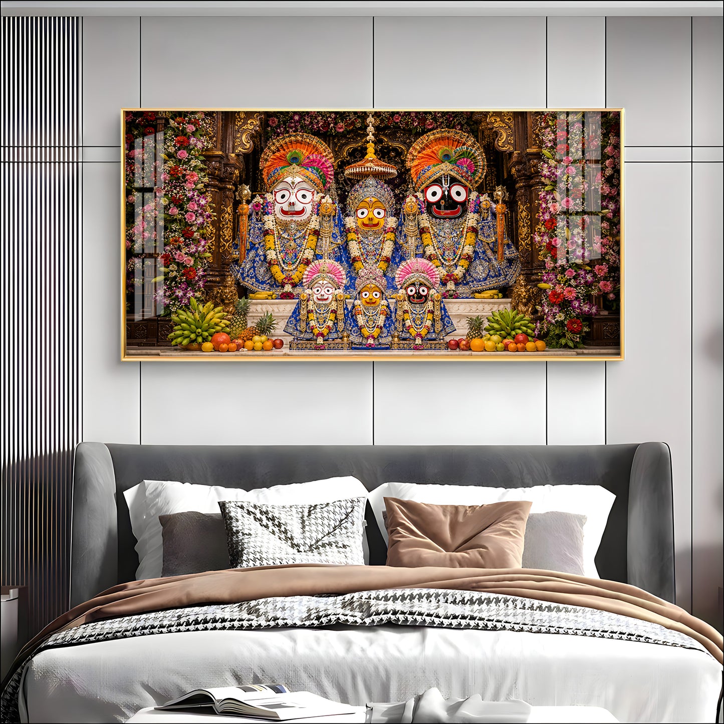 Ratna Shringar Darshan Of JagannathPuri Premium Acrylic Horizontal Wall Art