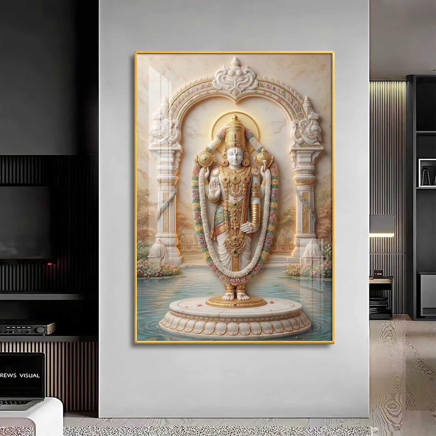 Sri Venkateswara Balaji Premium Acrylic Vertical Wall Art