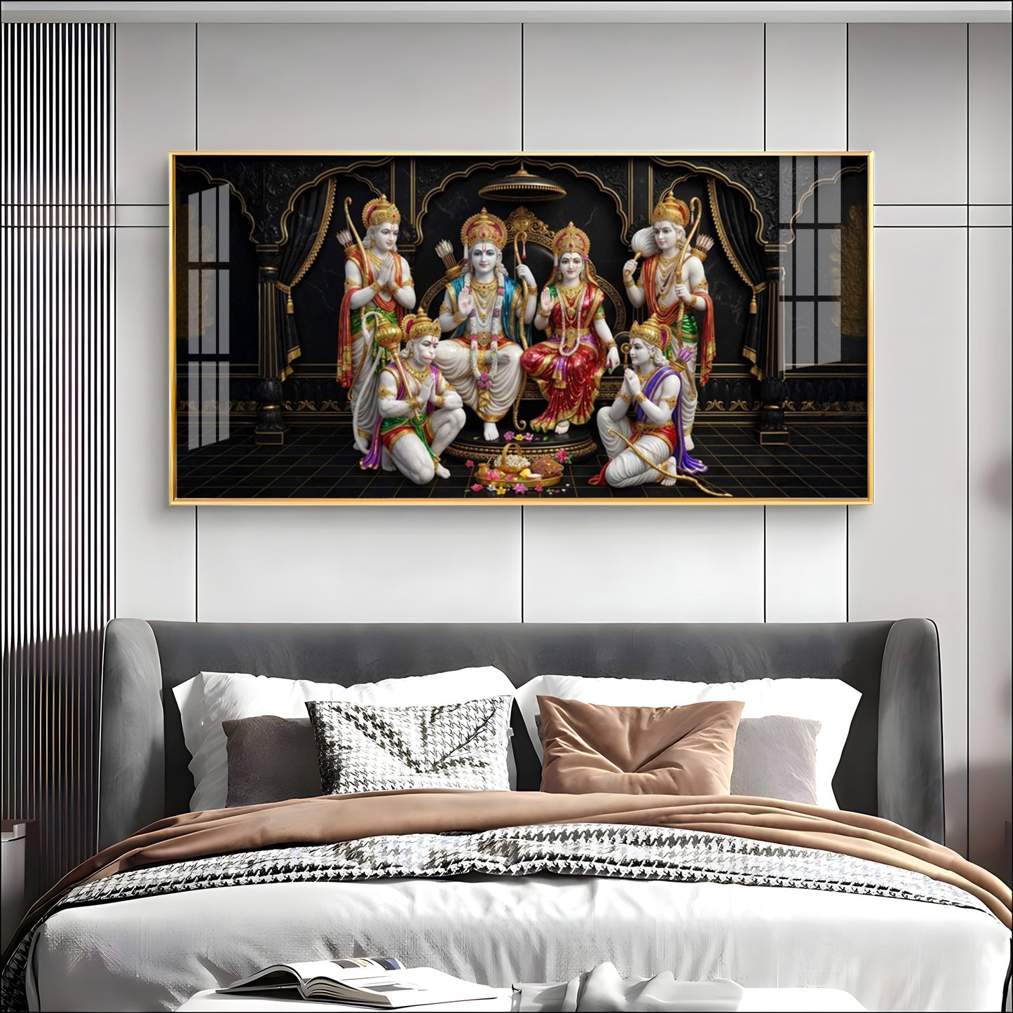 Shree Ram Darbar Premium Acrylic Horizontal Wall Art
