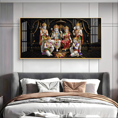 Shree Ram Darbar Premium Acrylic Horizontal Wall Art