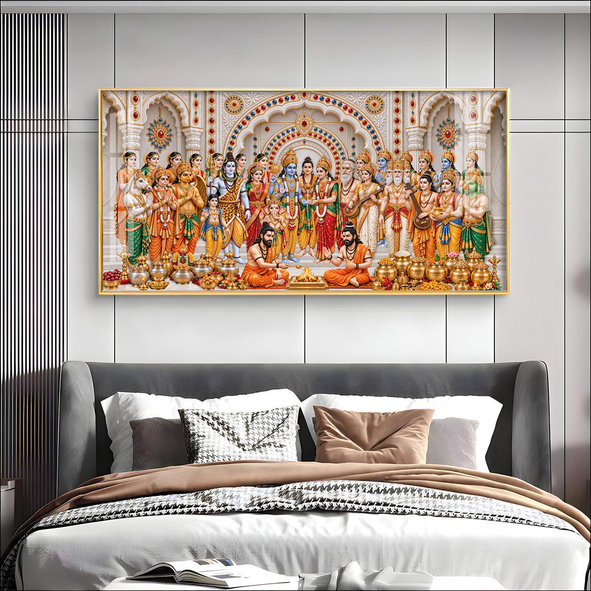 Divine Srinivasa Kalyanam Premium Acrylic Horizontal Wall Art