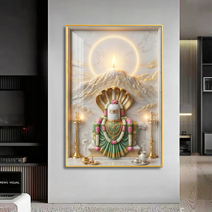 Shiva Lingam Premium Acrylic Vertical Wall Art