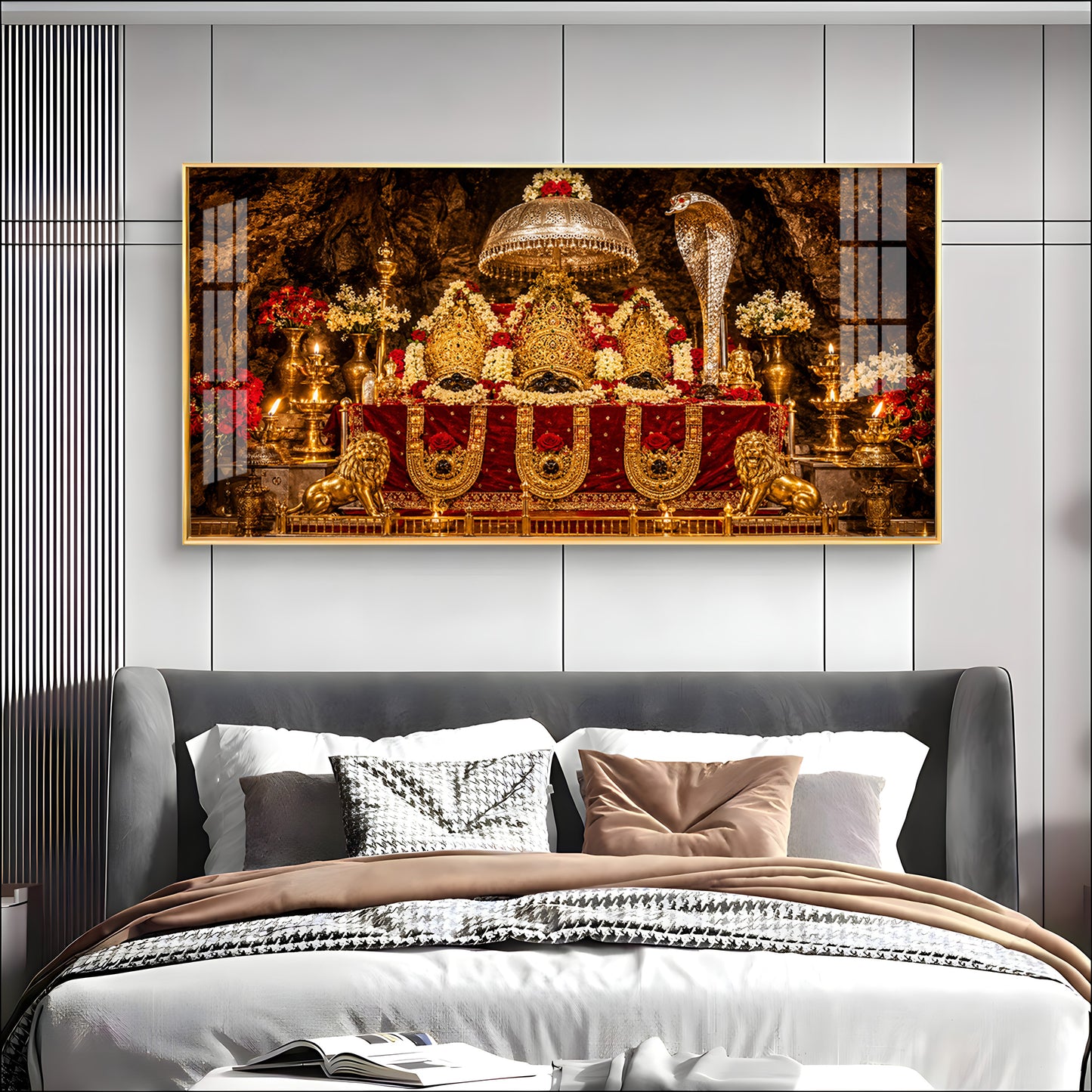 Maa Vaishno Devi Shakti Peeth Premium Acrylic Horizontal Wall Art