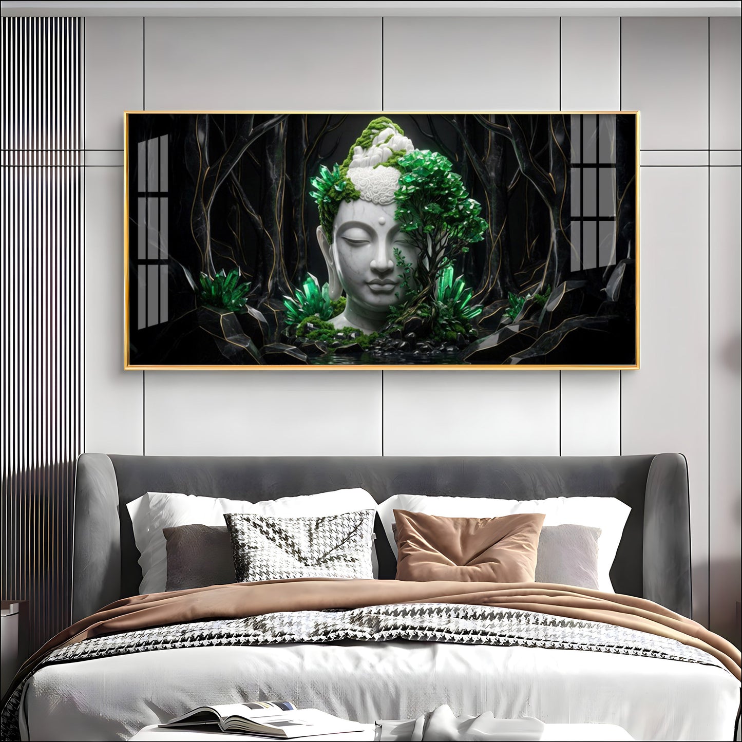 Buddha in Nature Premium Acrylic Horizontal Wall Art