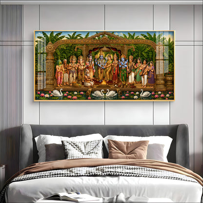 Hindu Deities Srinivasa Kalyanam Premium Acrylic Horizontal Wall Art
