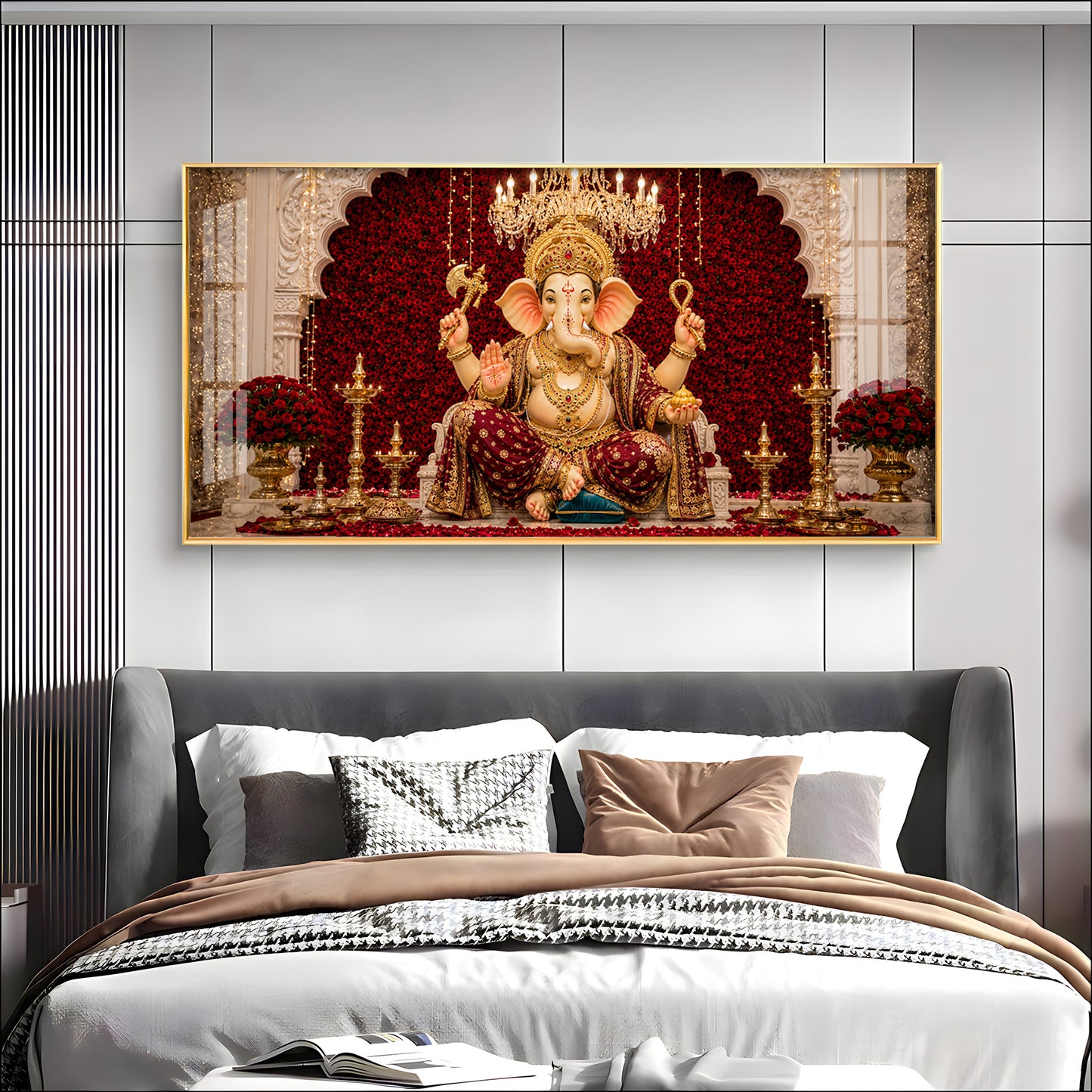 Ganpati Bappa Premium Acrylic Horizontal Wall Art
