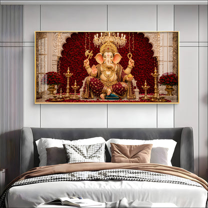 Ganpati Bappa Premium Acrylic Horizontal Wall Art