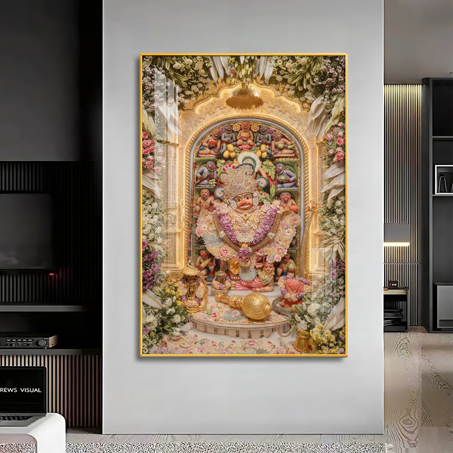 Salangpur Hanuman Temple Premium Acrylic Vertical Wall Art