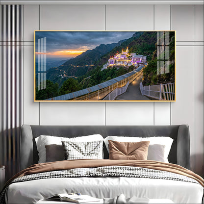 Shri Mata Vaishno Devi Shrine Premium Acrylic Horizontal Wall Art