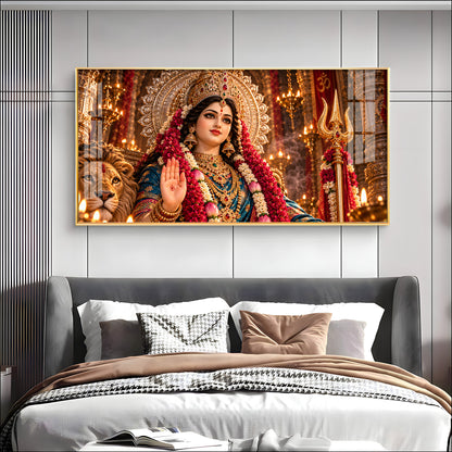 Mata Durga Bhawani Premium Acrylic Horizontal Wall Art