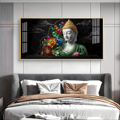 Peace Of Buddha Premium Acrylic Horizontal Wall Art