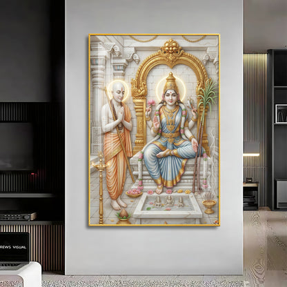 Lalita Tripurasundari Premium Acrylic Vertical Wall Art