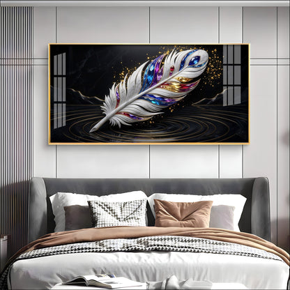 Feathered Gem Delight Premium Acrylic Horizontal Wall Art