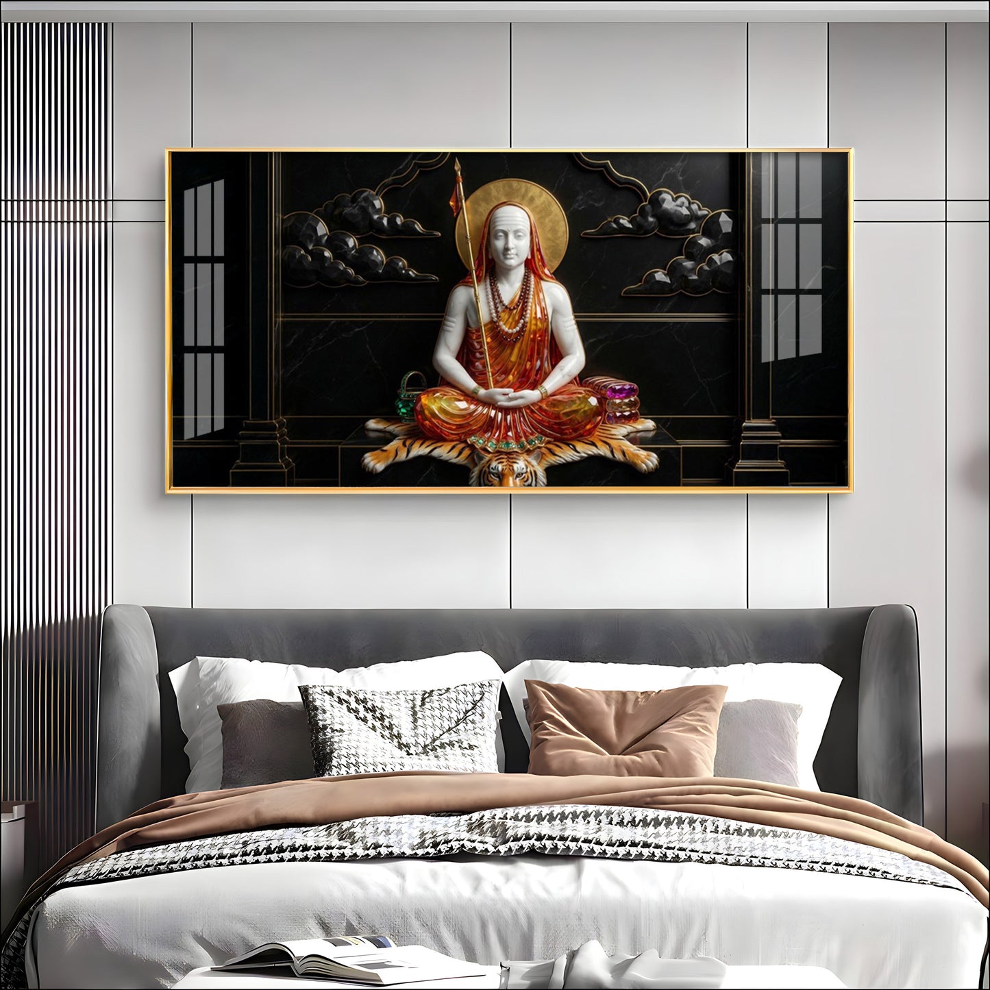Jagadguru Adi Shankaracharya Premium Acrylic Horizontal Wall Art