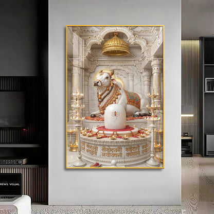 Depiction of Nandi Premium Acrylic Vertical Wall Art