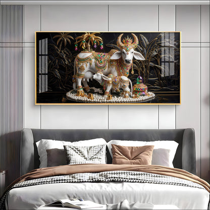 Sovereign Cow & Cub Premium Acrylic Horizontal Wall Art