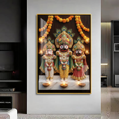 Jagannath Mahaprabhu Premium Acrylic Vertical Wall Art