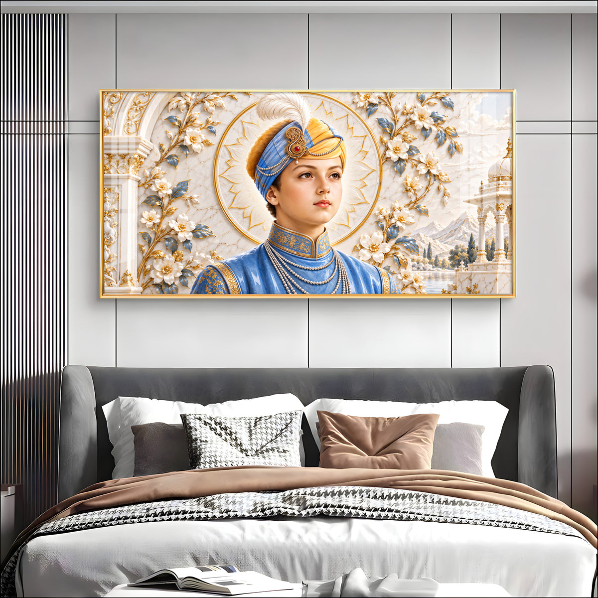 Guru Harkrishan Sahib Ji Premium Acrylic Horizontal Wall Art