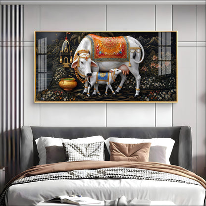 Cozy Cow Companions Premium Acrylic Horizontal Wall Art