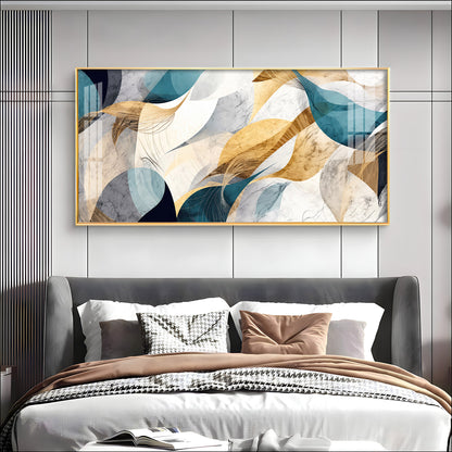Abstract Waves Premium Acrylic Horizontal Wall Art