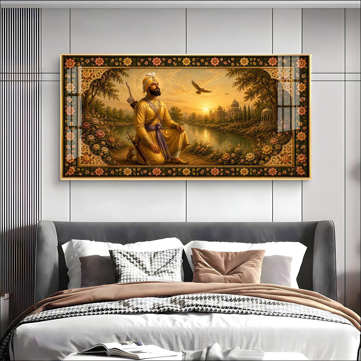 Guru Gobind Singh Ji Premium Acrylic Horizontal Wall Art