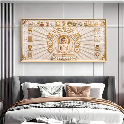 Jain Namokar Mantra Premium Acrylic Horizontal Wall Art