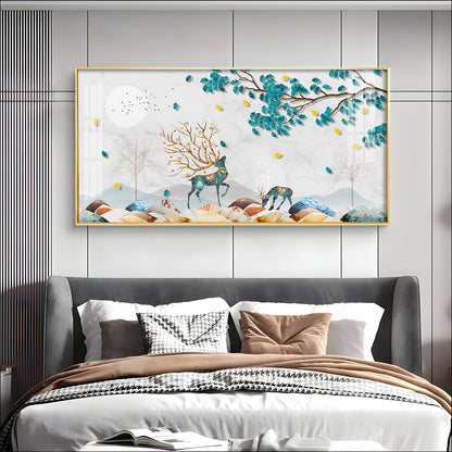 Modern Aesthetic Deer Premium Acrylic Horizontal Wall Art