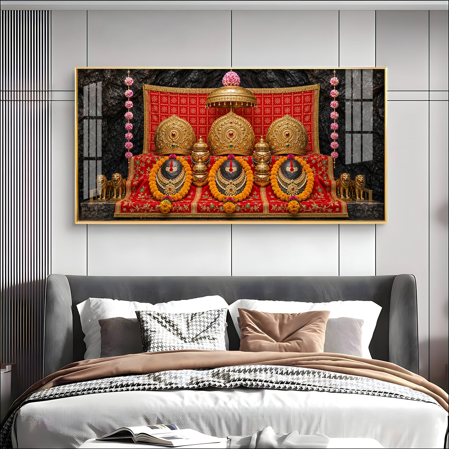 Maa Vaishno Devi Darshan Premium Acrylic Horizontal Wall Art