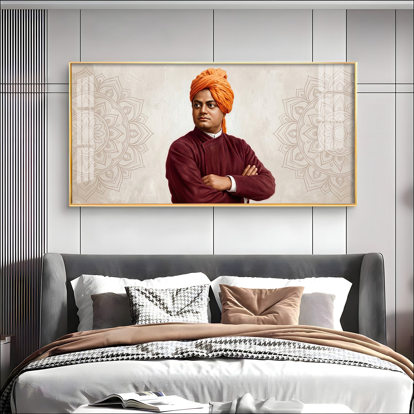 Swami Vivekananda Premium Acrylic Horizontal Wall Art