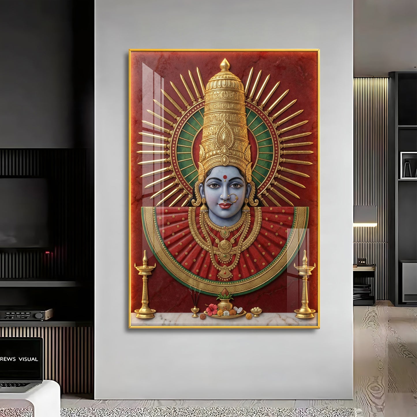 Renuka Yallamma Premium Acrylic Vertical Wall Art