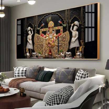 Divine Frame With Shri Sanwariya Seth Ji Premium Acrylic Horizontal Wall Art