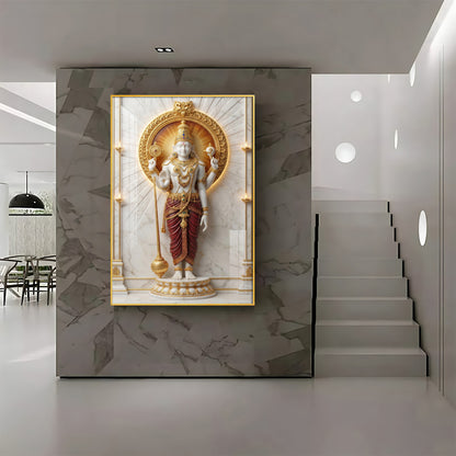 Hindu Deity Kartikeya Premium Acrylic Vertical Wall Art