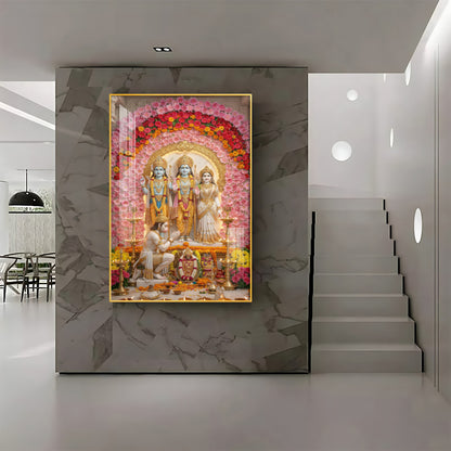 Ram Darbar Premium Acrylic Vertical Wall Art