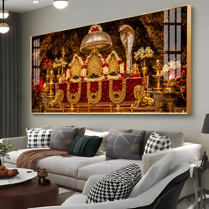 Maa Vaishno Devi Shakti Peeth Premium Acrylic Horizontal Wall Art