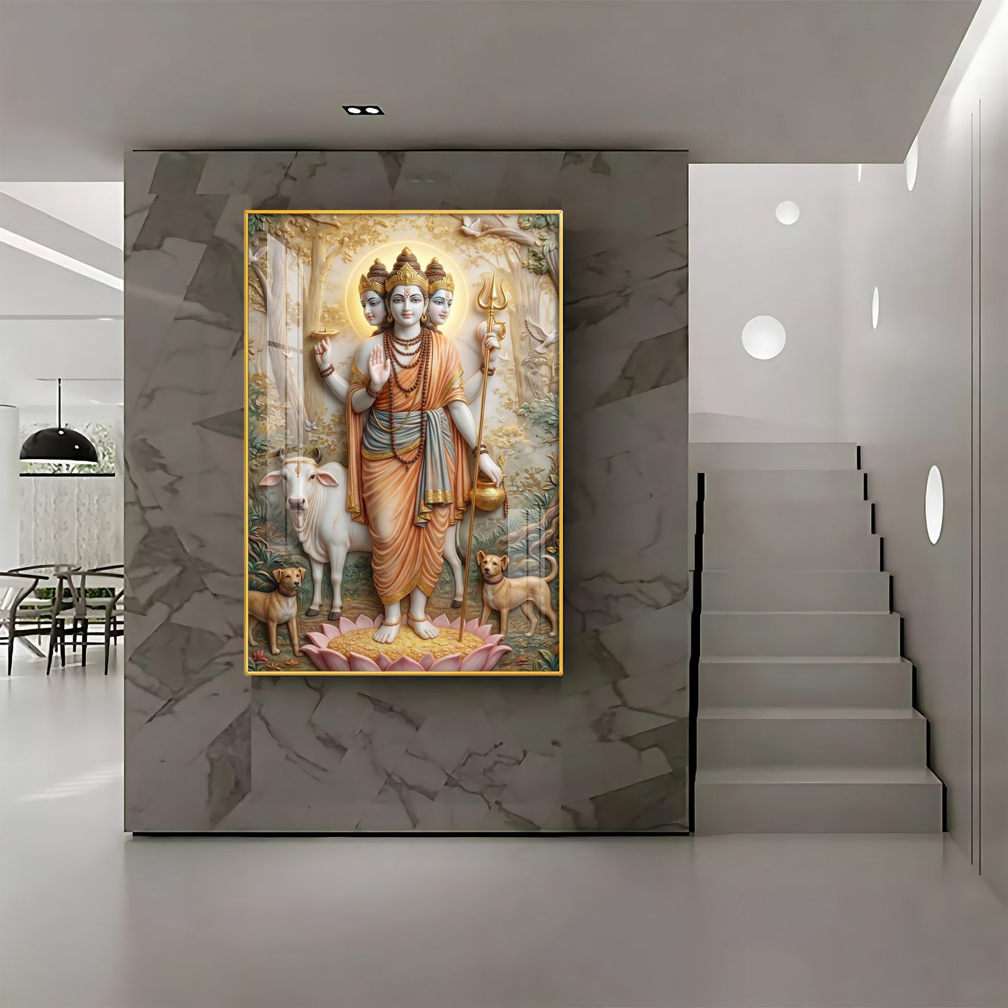Dattatreya Bhagwan Ji Premium Acrylic Vertical Wall Art