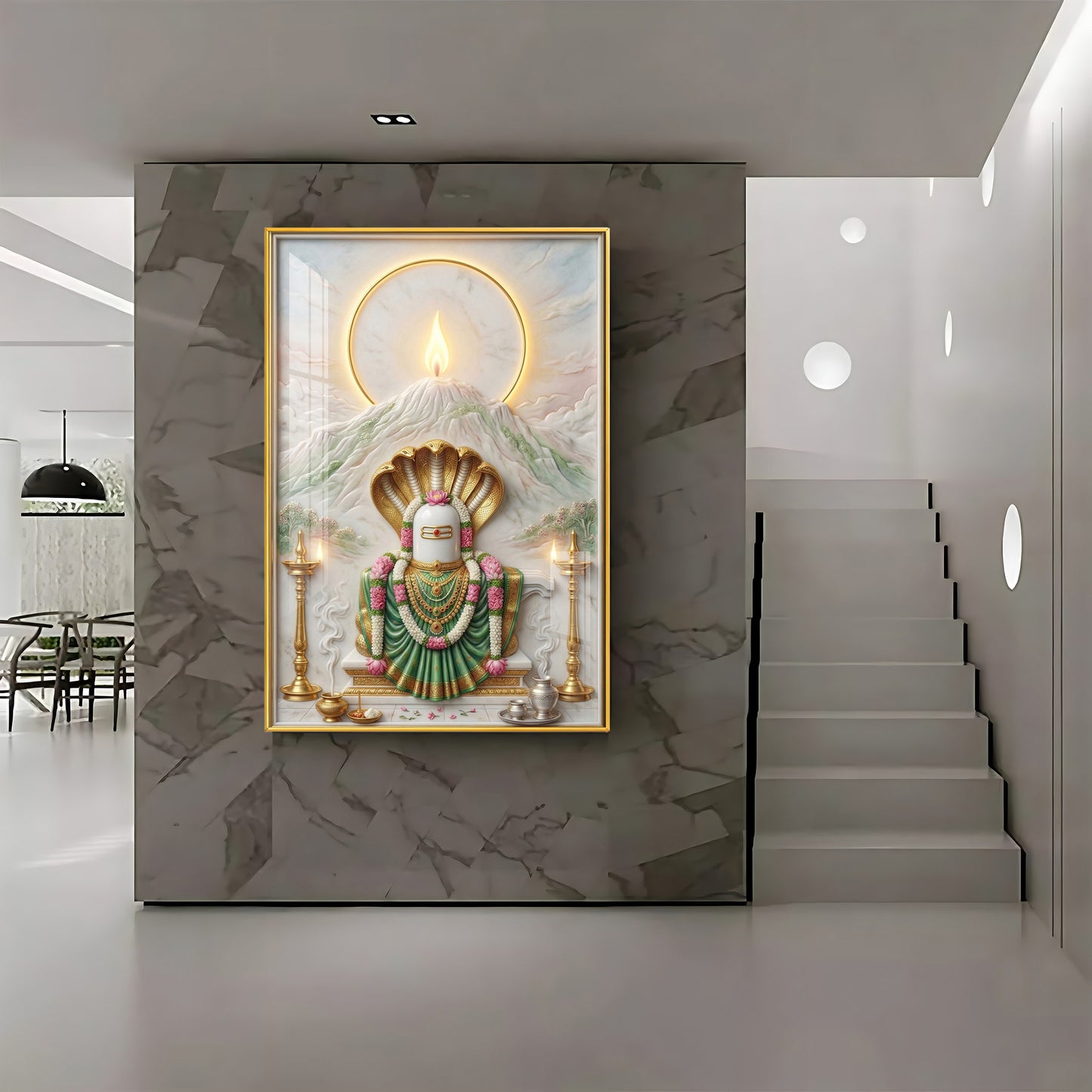 Jyotirlingams Premium Acrylic Vertical Wall Art