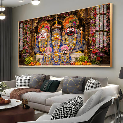 Ratna Shringar Darshan Of JagannathPuri Premium Acrylic Horizontal Wall Art