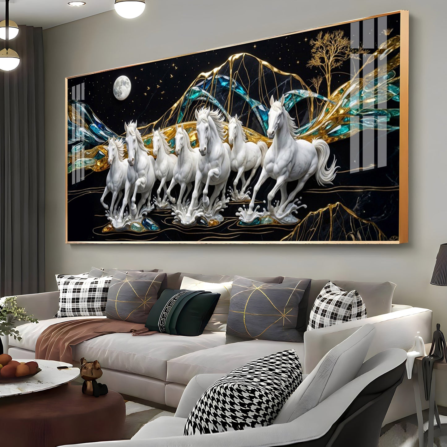 Horse Haven Premium Acrylic Horizontal Wall Art