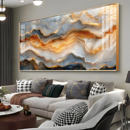 Marbled Veins Premium Acrylic Horizontal Wall Art