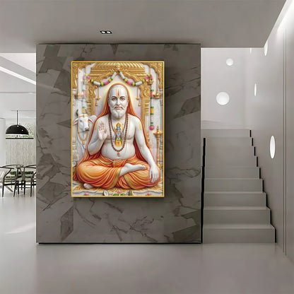 Guru Raghavendra Swamy Premium Acrylic Vertical Wall Art