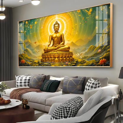 Cloudscape Buddha Premium Acrylic Horizontal Wall Art