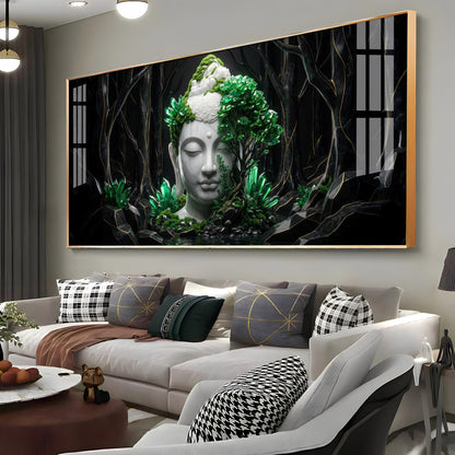 Buddha in Nature Premium Acrylic Horizontal Wall Art