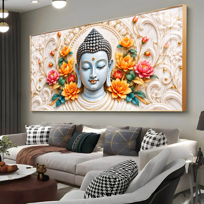 Serene Meditating Buddha Premium Acrylic Horizontal Wall Art