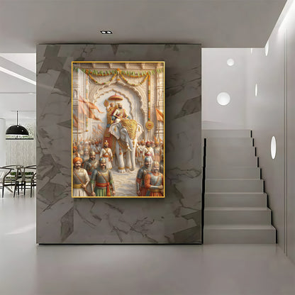 Coronation Of Chhatrapati Shivaji MaharajPremium Acrylic Vertical Wall Art