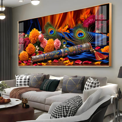 Troupe Of Bansuri Premium Acrylic Horizontal Wall Art